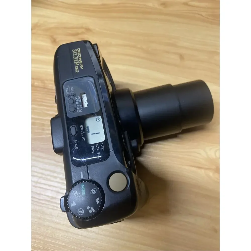FUJIFILM Discovery 312 Zoom Date 35mm Point & Shoot Film Camera PARTS READ DISC